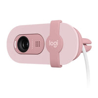 Logitech Brio 100 Full HD 1080p Webcam USB Built-in Microphone Privacy Cover Rose - Image 4