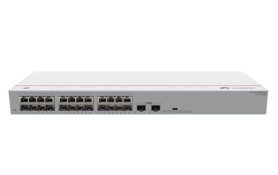 S110-24T2SR  24*10/100/1000BASE-T ports  2*GE SFP ports  AC power