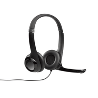 Logitech H390 - Stereo Headset - Black - USB