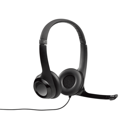 Logitech H390 - Stereo Headset - Black - USB