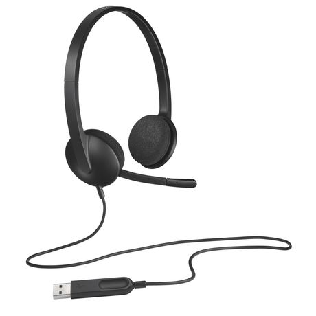 Logitech H340 - Stereo Headsets - Black - USB