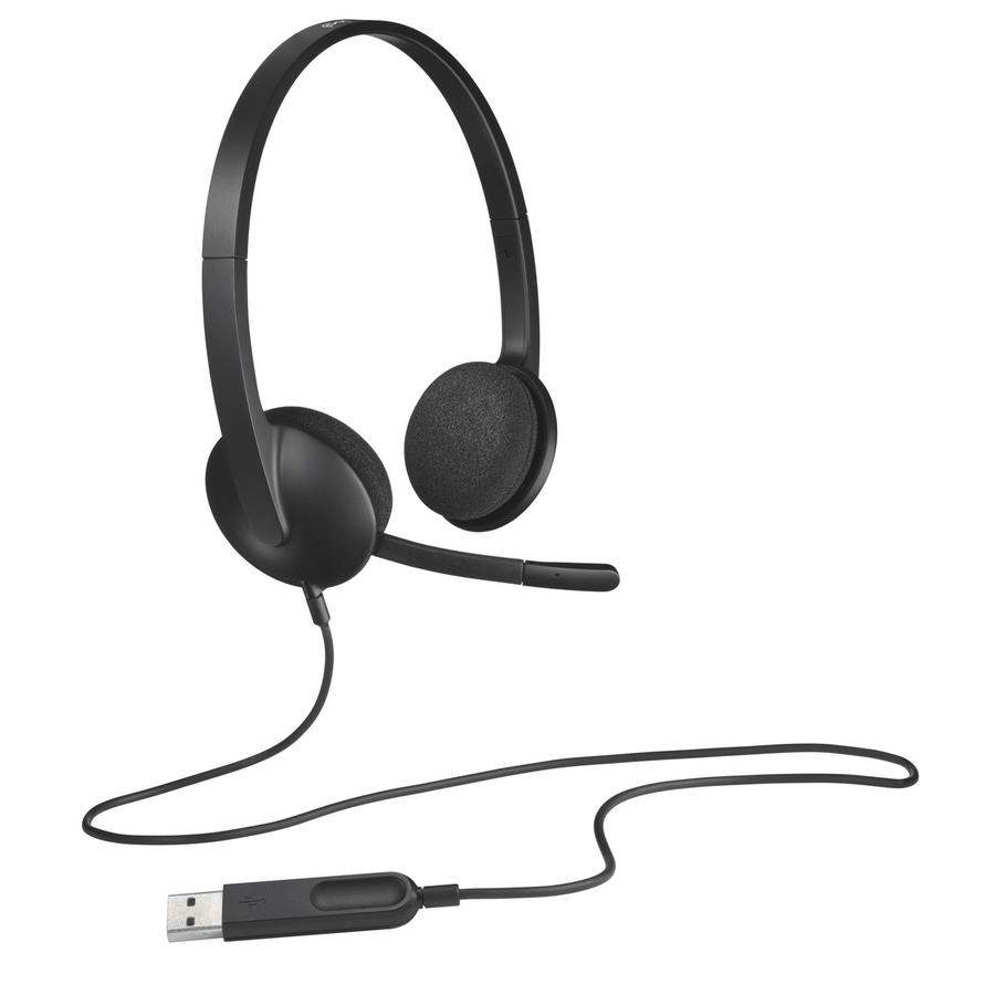 Logitech H340 - Stereo Headsets - Black - USB