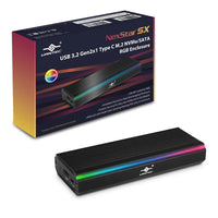 Vantec NST-211C3-RGB M.2 SSD USB-C 3.2 Gen 2 Enclosure with RGB (Black) - Image 2