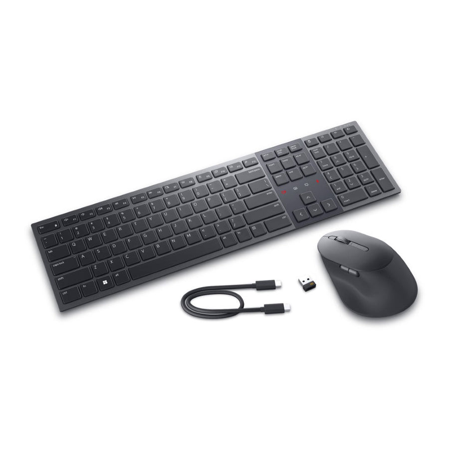 Dell Collaboration Keyboard and Mouse - KM900 - US International (QWERTY)