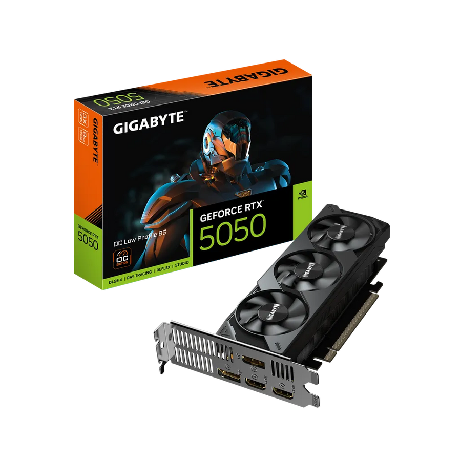 Gigabyte GeForce RTX 5050 OC Low Profile 8GB GDDR6 Graphics Card PCIe 5.0