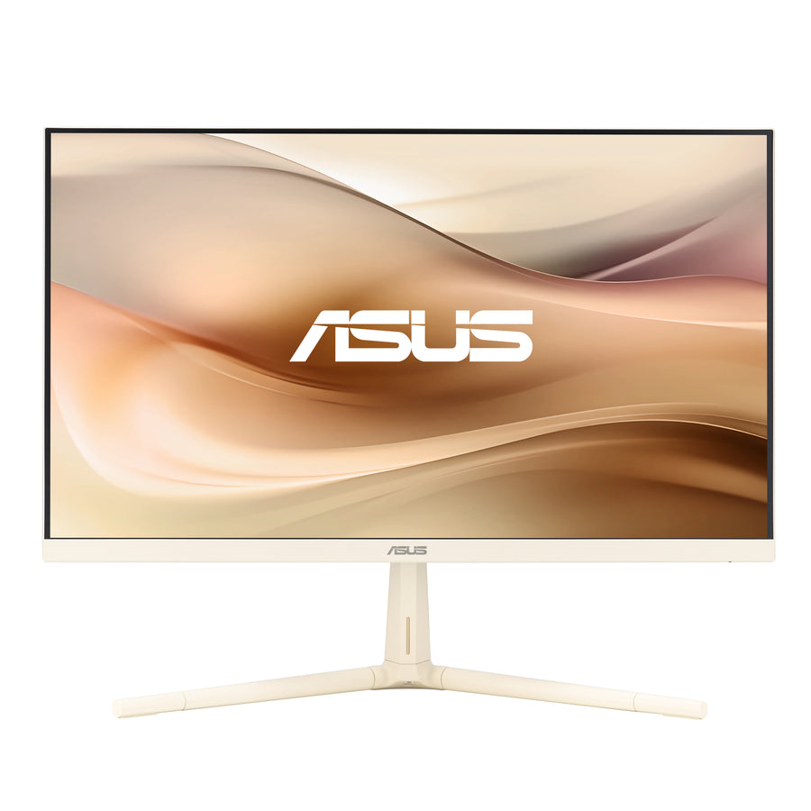 ASUS VU279CFE 27-inch Full HD IPS Monitor 100Hz USB-C 15W PD HDMI Height Adjustable Oat Milk