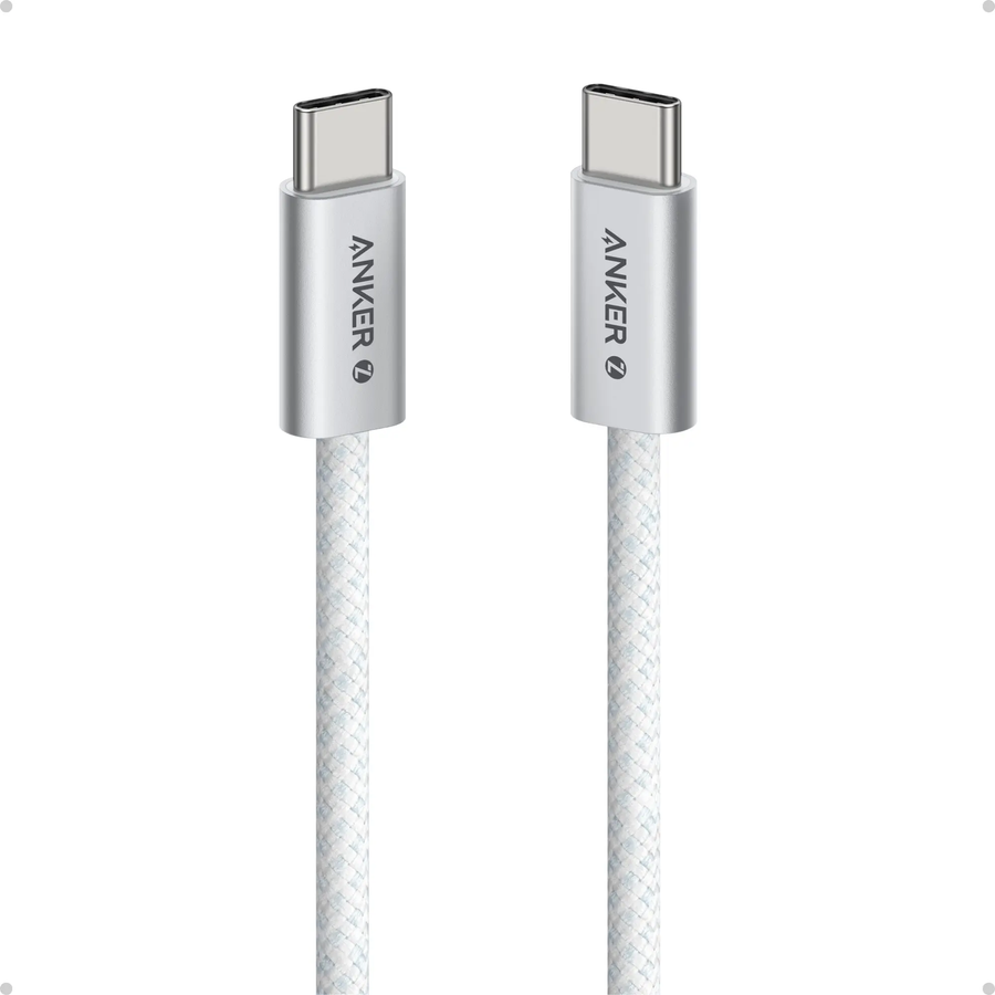 Anker Type C to Type C Braided Cable 240W 1m White