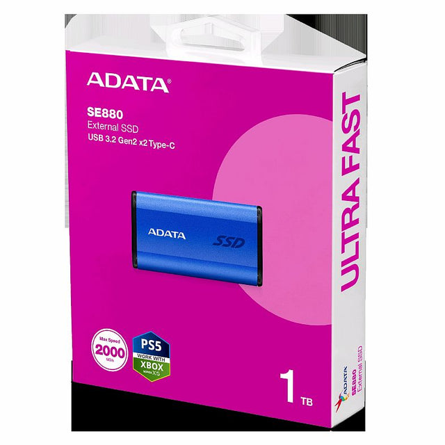 ADATA SE 880 PORTABLE  SSD 1TB BLUE