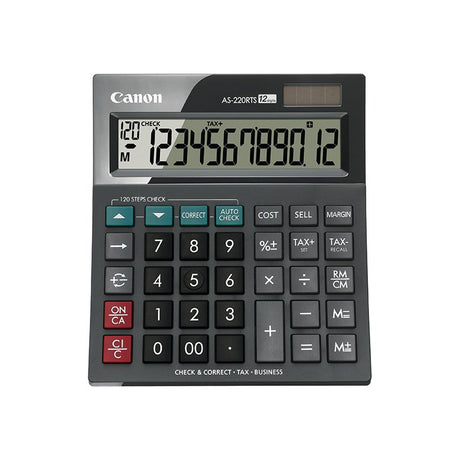 Canon D/Top - AS-220RTS 12 Digit Calc