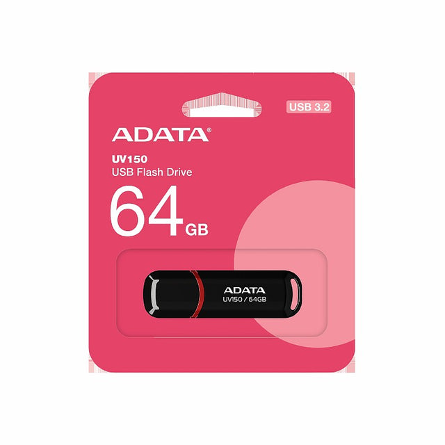 ADATA UV150 USB 3.2 64GB SNAP CAP BLACK
