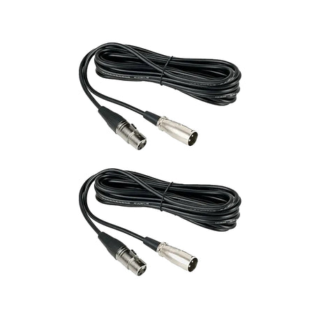 NearStream Balanced XLR Male to Female Microphone Cable 2m - 2 pack