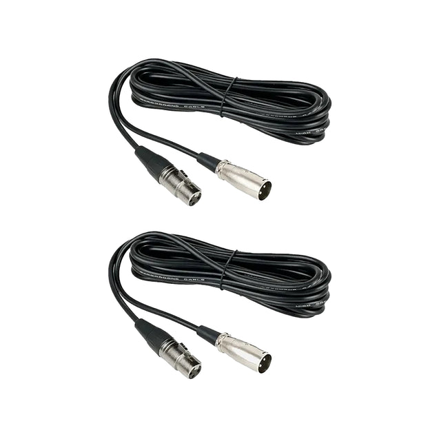 NearStream Balanced XLR Male to Female Microphone Cable 2m - 2 pack