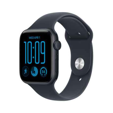 Apple Watch SE 3 GPS 40mm Midnight Aluminium Case with Navy Blue Sport Band - S/M, Model A3324