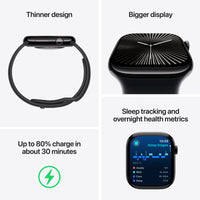 Apple Watch Series 10 | GPS + Cellular 42mm | Gold Titanium Case With Starlight Sport Band | S/M