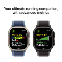 Apple Watch Ultra 3 GPS + Cellular 49mm Black Titanium Case with Black/Charcoal Trail Loop - M/L,Model A3281