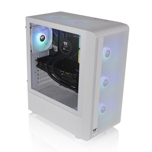 TT CASE, S200 TG ARGB SNOW MID TOWER CHA