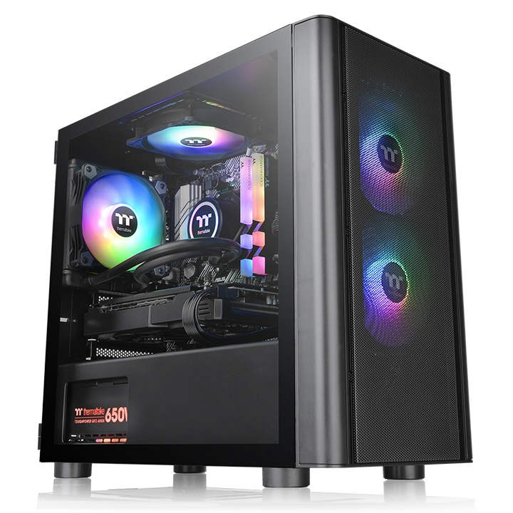 V150 Tempered Glass ARGB Breeze Micro Chassis