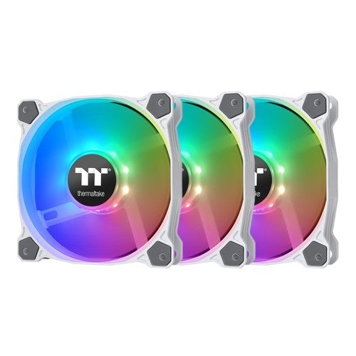 TT FAN, PURE 12 ARGB WHITE FAN 3 PACK