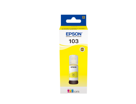 Epson 103 Ecotank Yellow Ink Bottle 65ml, 6500 Pages