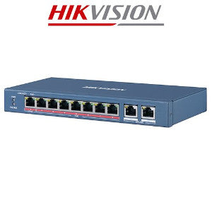 Hikvision 8 Port POE Umnabged Switch, 10/100