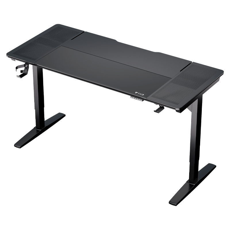 TX3 LAB-X Black ergonomic standing gaming desk