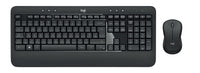 Logitech MK540 - Wireless Keyboard and Mouse Combo - Black - USB