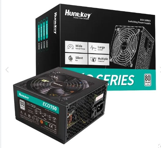 HUNTKEY POWER SUPPLY 750W ECO 80PLUS