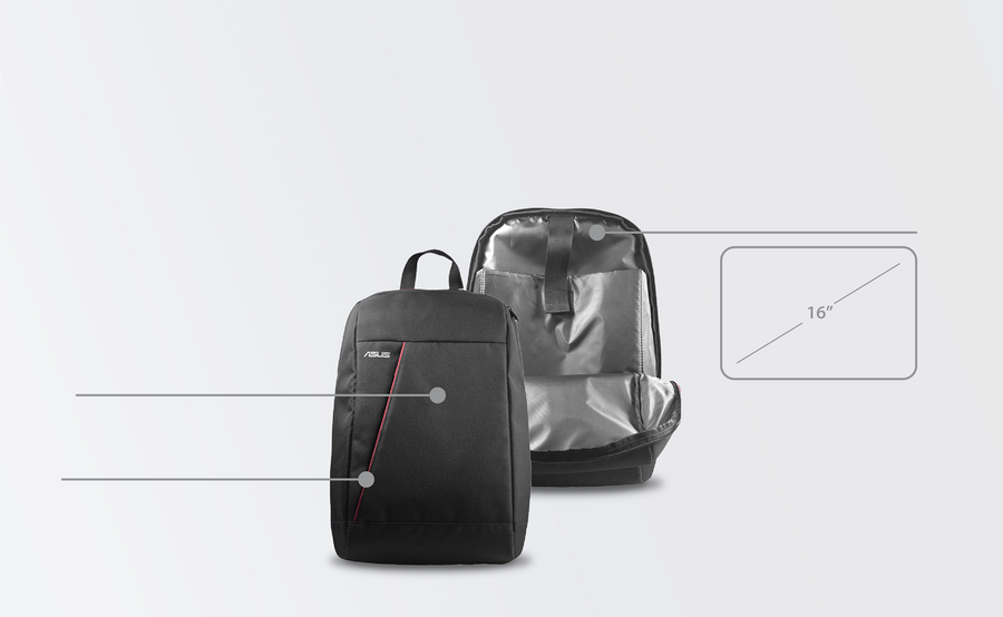 ASUS NEREUS BACKPACK|BLACK|FITS UP TO 16