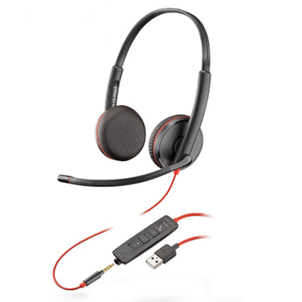 Poly Blackwire 3225 Stereo USB-A/C/3.5mm
