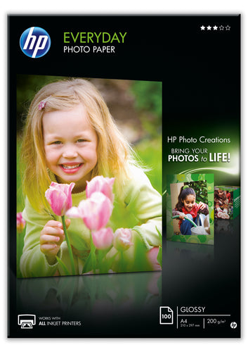HP Everyday Photo Paper A4 Gloss 100Sht