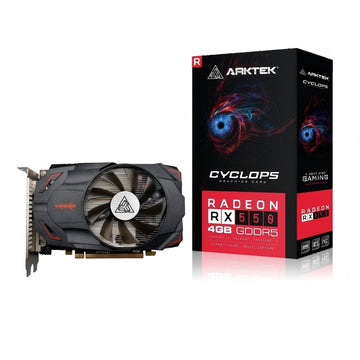 Arktek AMD Radeon RX550, 512 Stream Processors, 4GB GDDR5 Memory, HDMI x 4, 128-bit