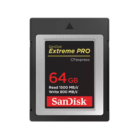 SanDisk Extreme PRO CFexpress Card Type B, 64GB, 1500MB/s Read, 800MB/s Write