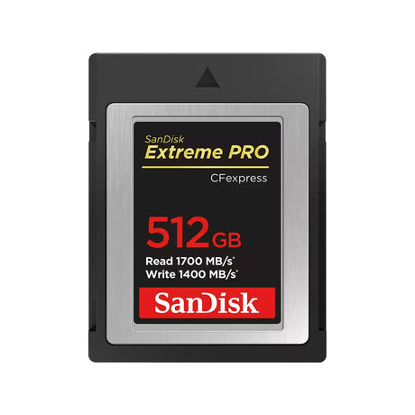 SanDisk Extreme PRO CFexpress Card Type B, 512GB, 1700MB/s Read, 1200MB/s Write