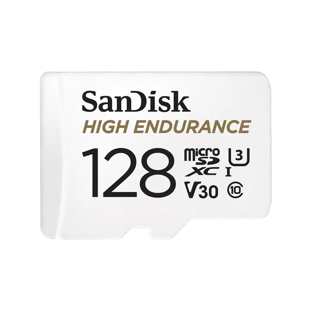 Sandisk High Endurance 128GB Class 3 MicroSDXC Card with Adapter