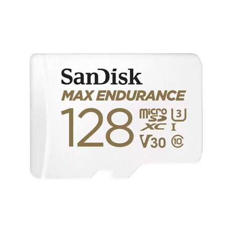 SanDisk MAX ENDURANCE microSDXC 128GB + SD Adapter - for home security cameras & dashcams