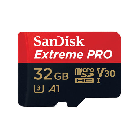 SanDisk Extreme Pro 32GB 4K Video MicroSDXC Card with Adapter