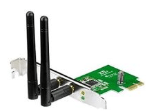 MECER 300Mbps Internal PCIe WiFi Adapter Card PCI Express Wireless Network Card 2.4 GHz 2T2R.