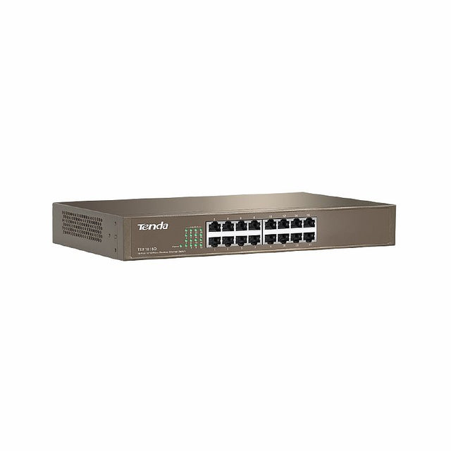TENDA SWITCH 16 PORT 10/100 DT/RK METAL*