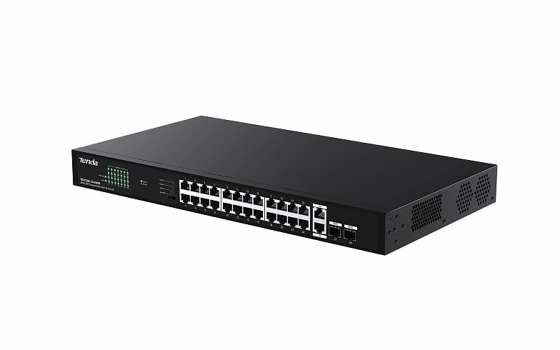 TENDA SWITCH, ETHERNET 24-PORT POE 250W