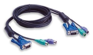 EUSSO 3-IN-1 PS/2 KVM 1.8M THIN CABLE