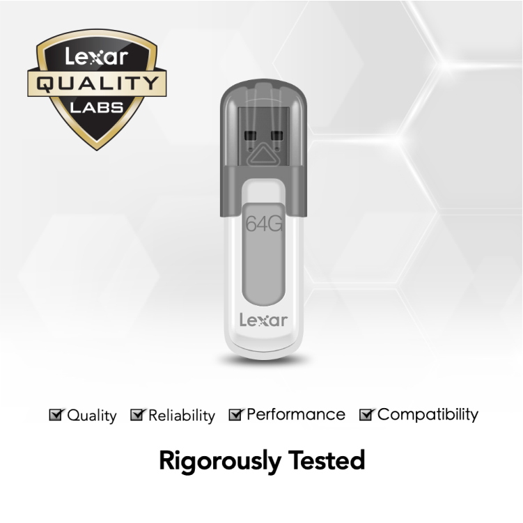 LEXAR 64GB V100 USB 3.0 JUMP DRIVE