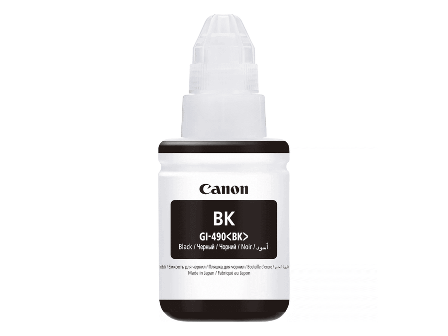 Canon-Ink-GI-490 BK-G1400, G1410, G1411, G2400, G2410, G2411, G3400, G3410, G3411, G4400, G4410
