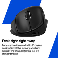 HP 720M Tilt Ergonomic Mouse - Black