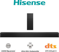 Hisense HS2100 2.1 Channel 240W Soundbar with Wireless Subwoofer - Image 2