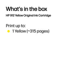 HP 912 Yellow Original Ink Cartridge, 315 pages - Image 3
