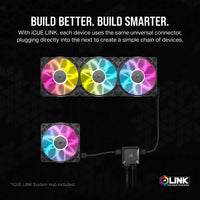 Corsair iCUE LINK RX120 RGB 120mm PWM Case Fan Black Triple Pack - Image 5