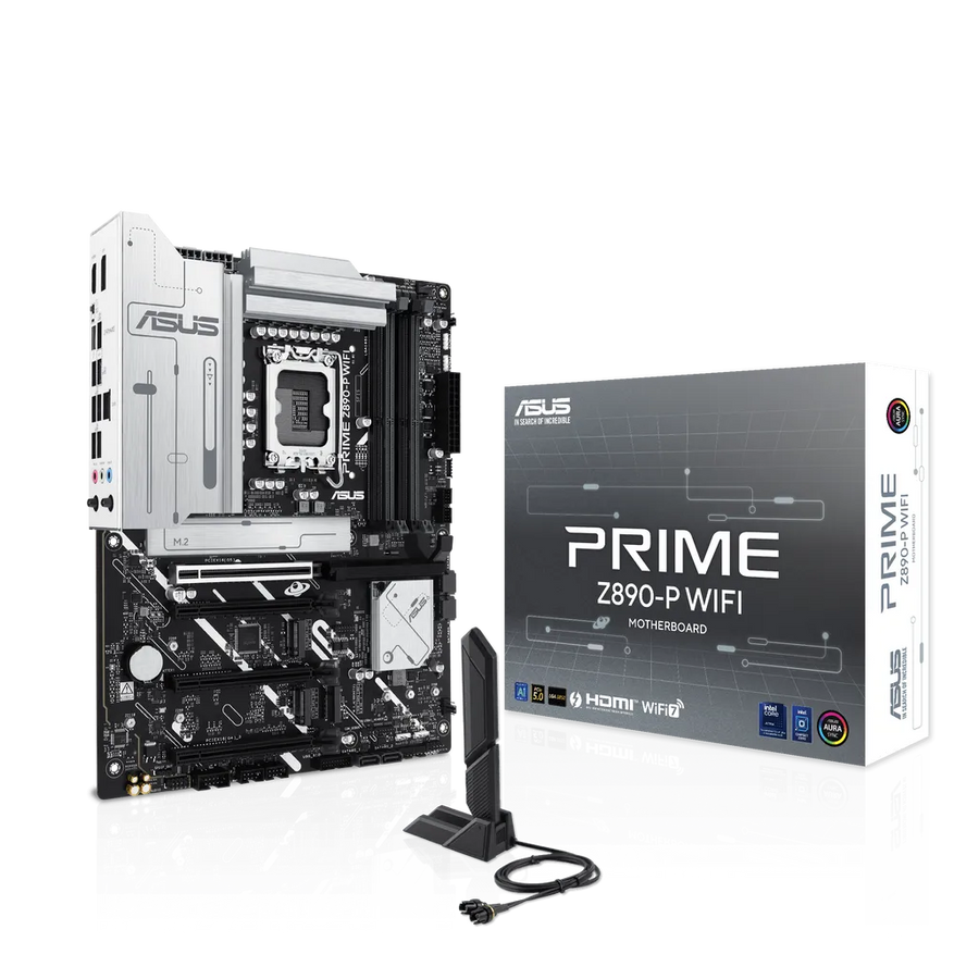 ASUS Prime Z890-P Wi-Fi ATX Motherboard Intel LGA1851 Z890 DDR5 Wi-Fi 7 PCIe 5.0 Thunderbolt 4