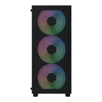 Aerocool B509A Flow ATX Mid Tower Gaming PC Case Black Full Mesh Front 360mm Radiator Tempered Glass - Image 2