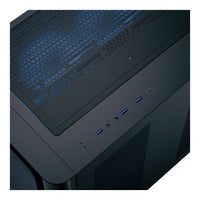 Aerocool P500C ATX Mid-Tower PC Case Black 4x ARGB Infinity Mirror Fans Tempered Glass - Image 4