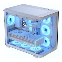 Aerocool P500C ATX Mid-Tower PC Case White 4x ARGB Infinity Mirror Fans Tempered Glass - Image 2